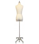 dress form Industry Grade Female Half Body Dress Form with Partial Legs and Collapsible Shoulders (601A)